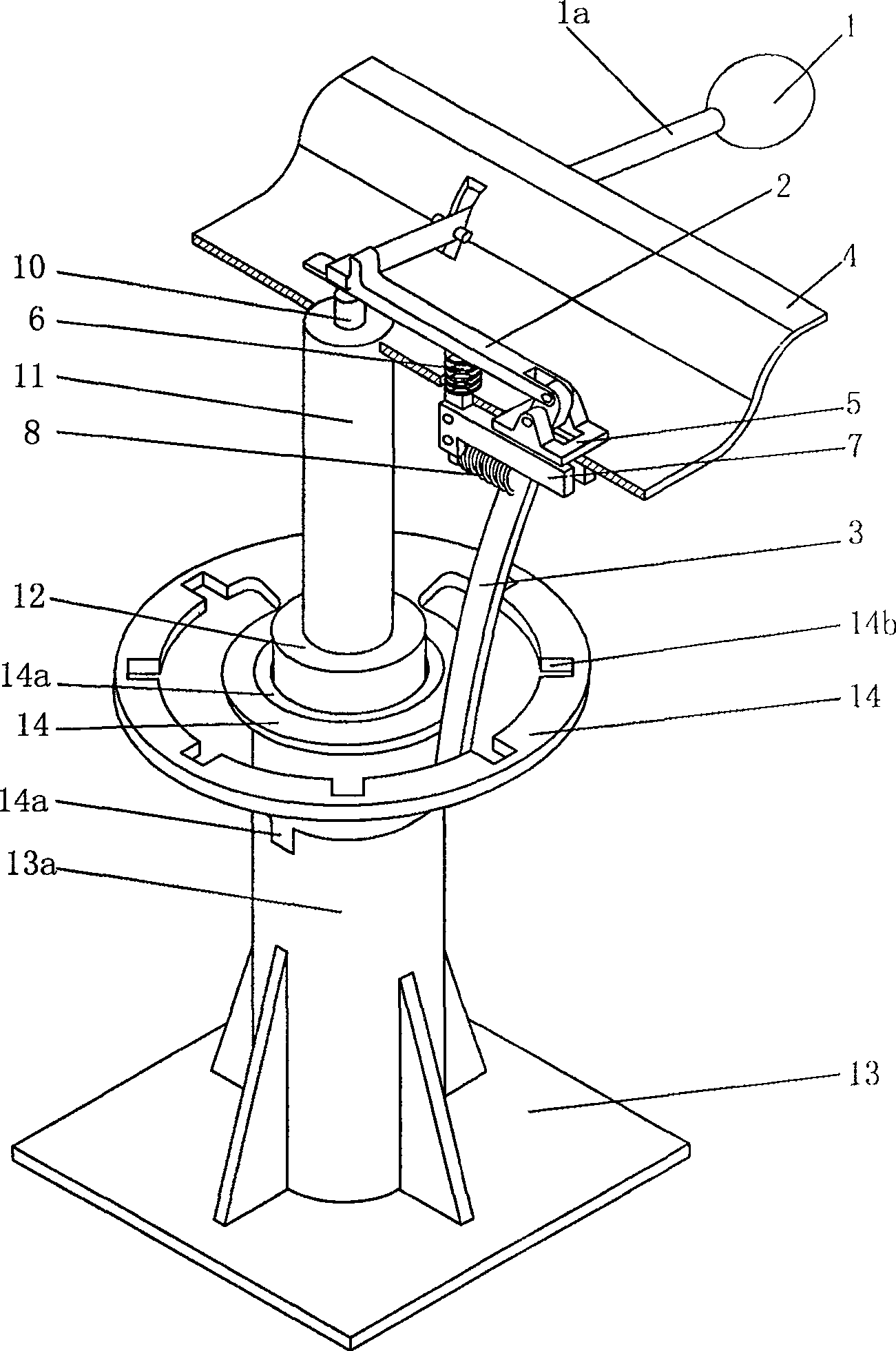 Lifting device capable of positioning corner