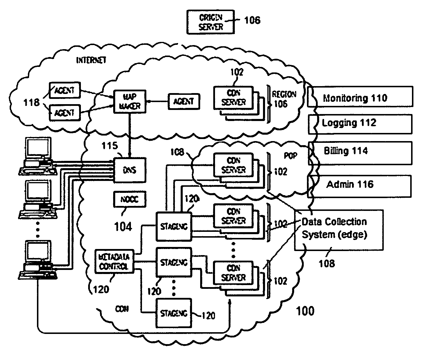 Site acceleration with content prefetching enabled through customer-specific configurations