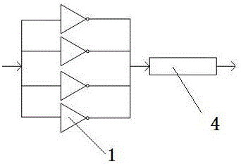 Multi-gate oscillation low-phase-noise constant-temperature crystal oscillator