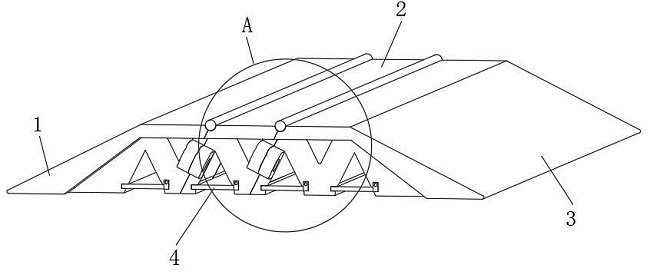 A road bridge structure for protecting shallow buried pipelines in building municipal road engineering and its application method