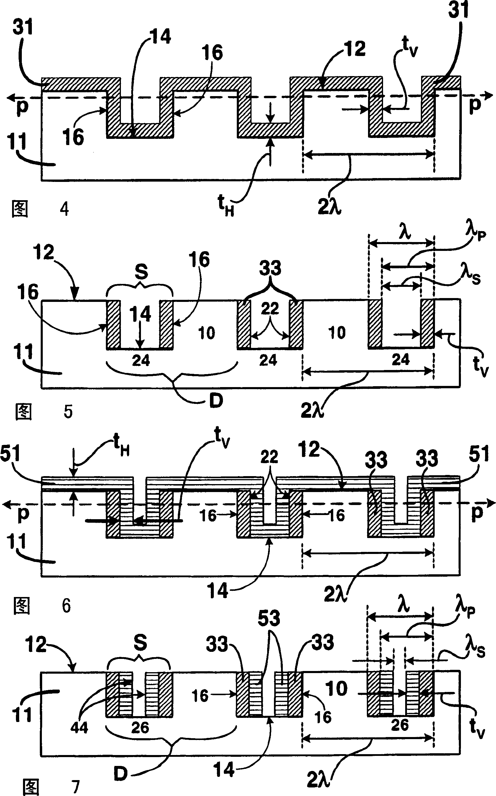 Method for processing hidh-precision sub-photoetched pattern on substrate