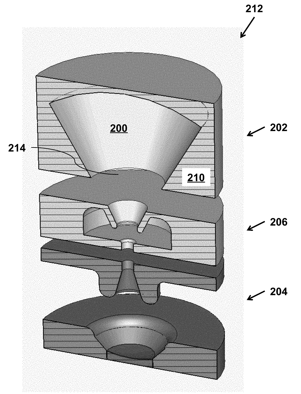 Apparatus for mm-wave radiation generation utilizing whispering gallery mode resonators