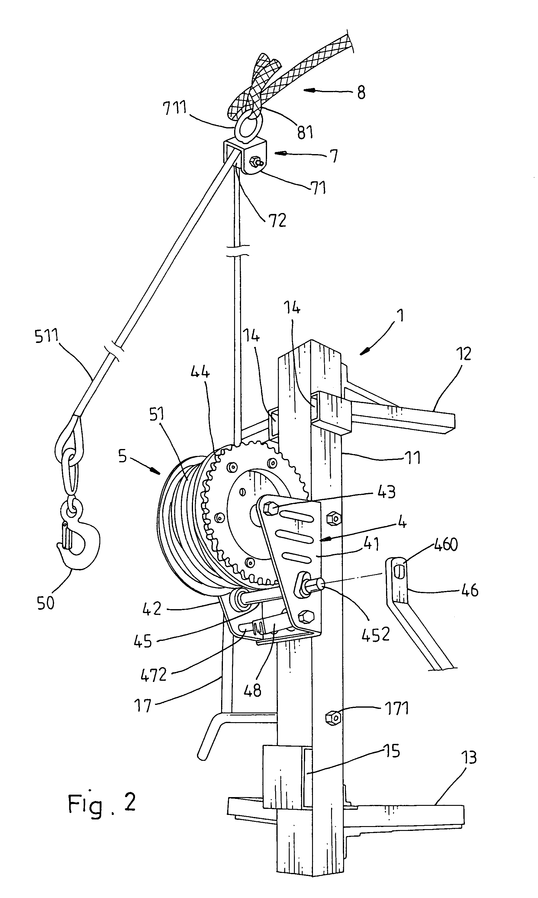 Tree stand hoist