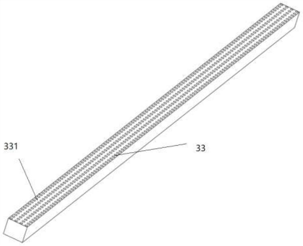 Reactive ion etching device and method for continuously preparing large-area nano suede