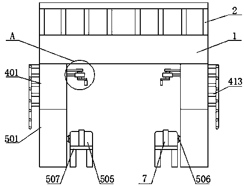 Adjustable type architectural decoration scaffold