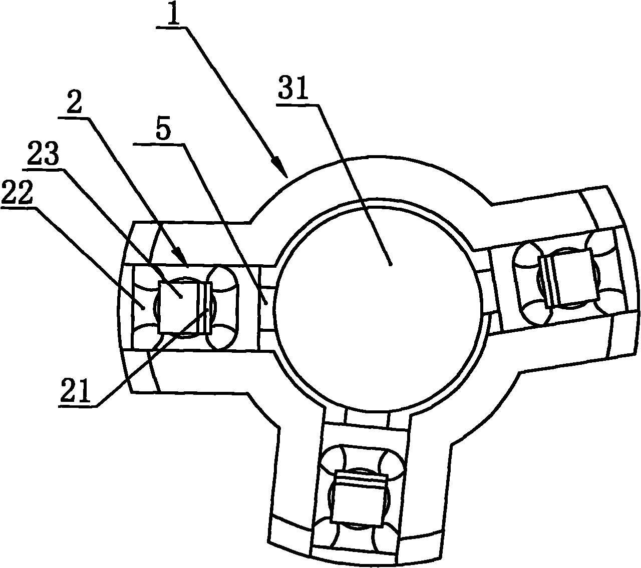 Clamping device special for zygomatic fracture reduction operation