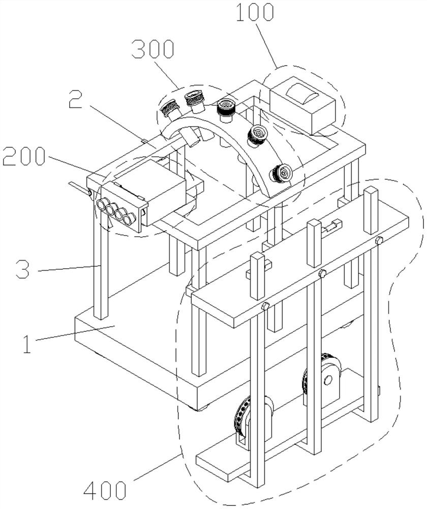 Inspection device for bridge and tunnel engineering and inspection method thereof