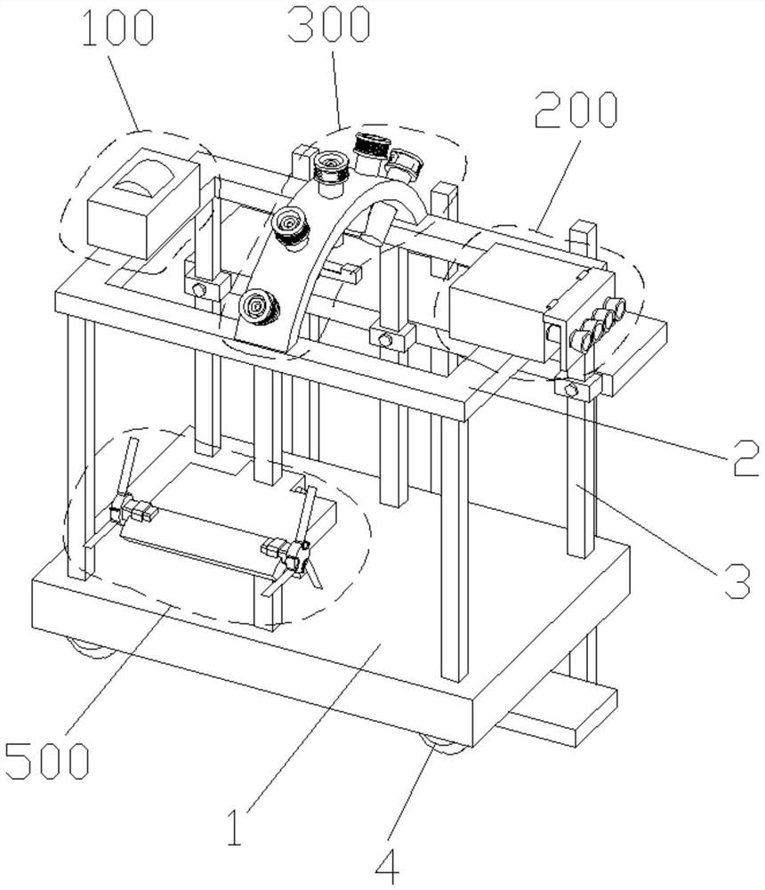 Inspection device for bridge and tunnel engineering and inspection method thereof