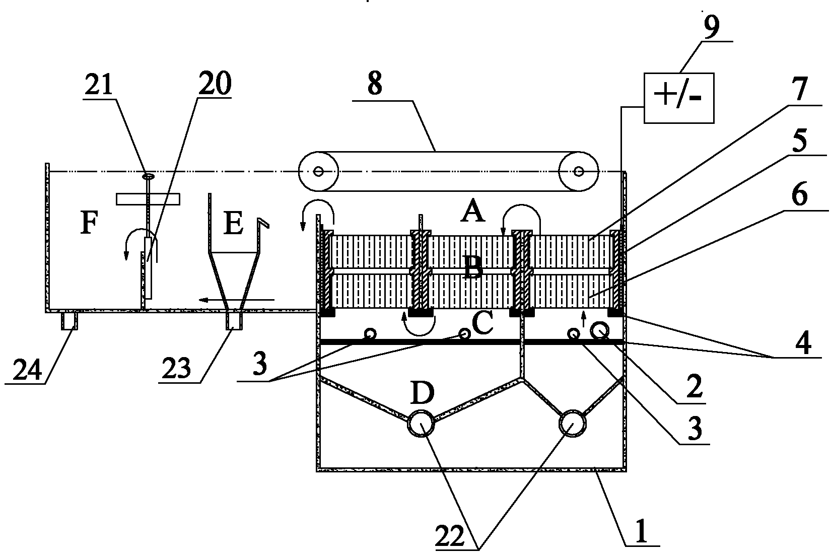 High-efficiency electrocoagulation processor and intelligent electric control device thereof