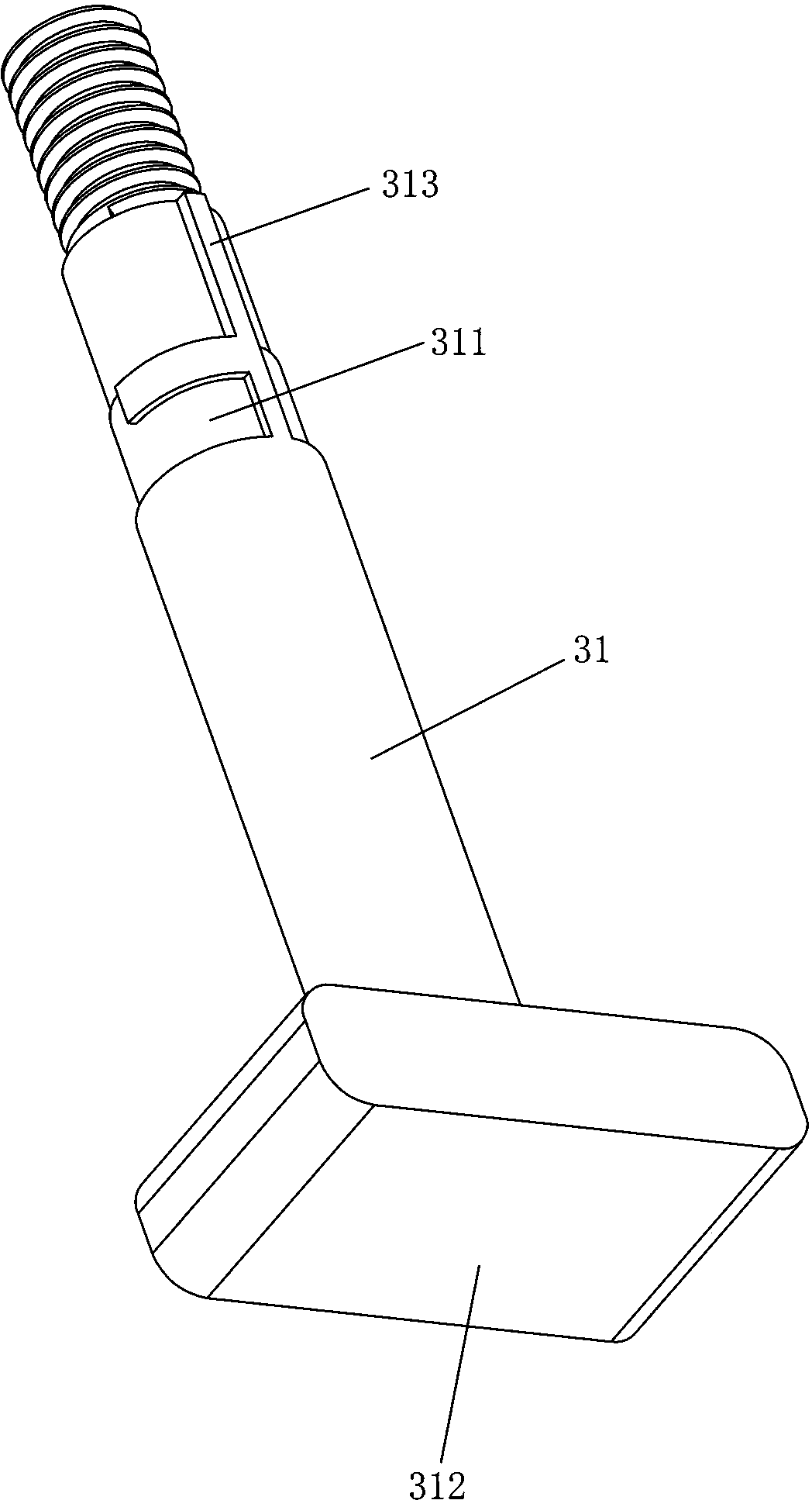 Connecting assembly used for mounting curtain wallboard