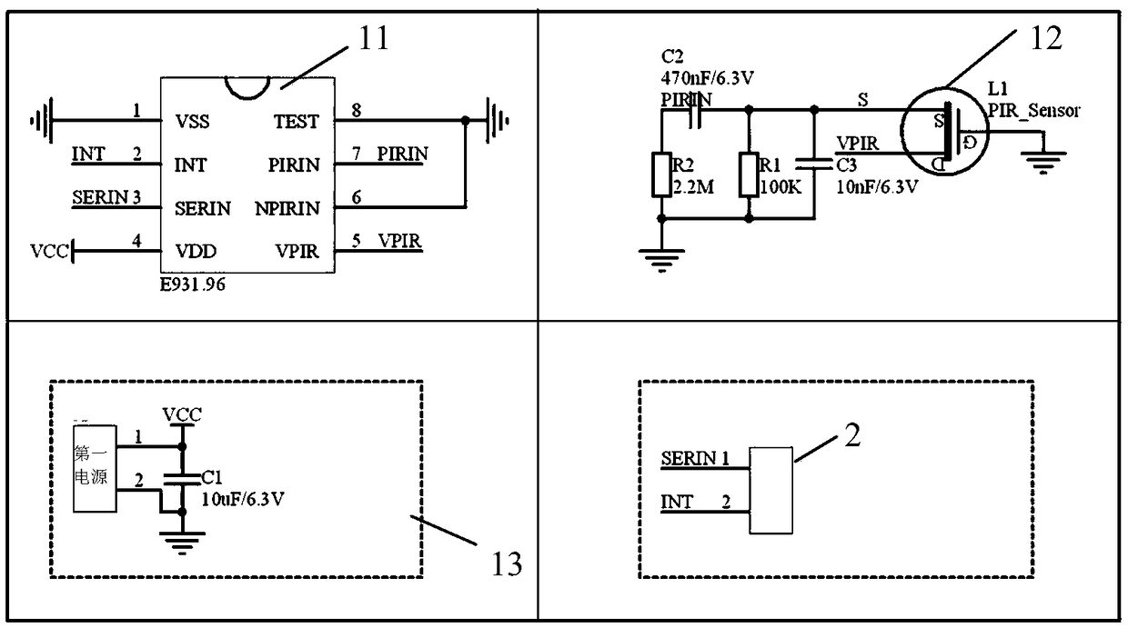 Infrared induction night light and control method thereof