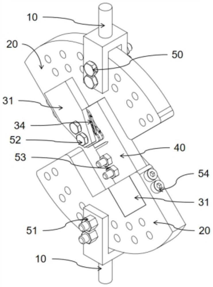 Testing device and method suitable for non-standard multi-element compound fatigue fracture