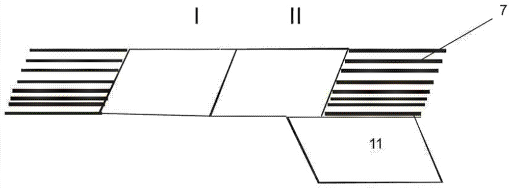 Adhesive tape for jacketing elongate material such as especially cable looms and jacketing method