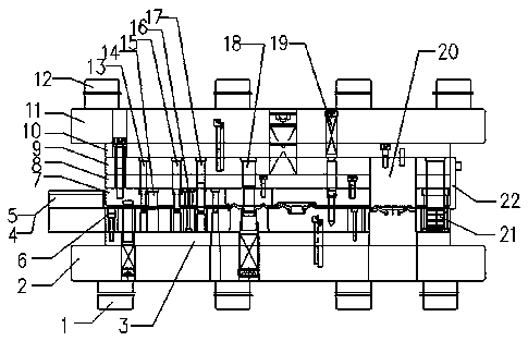 Continuous stepping device for screw plate of filter