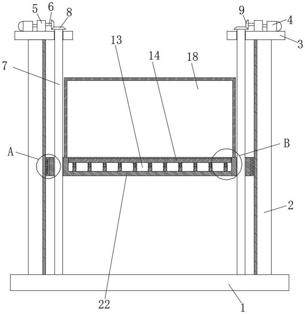 Building material lifting device