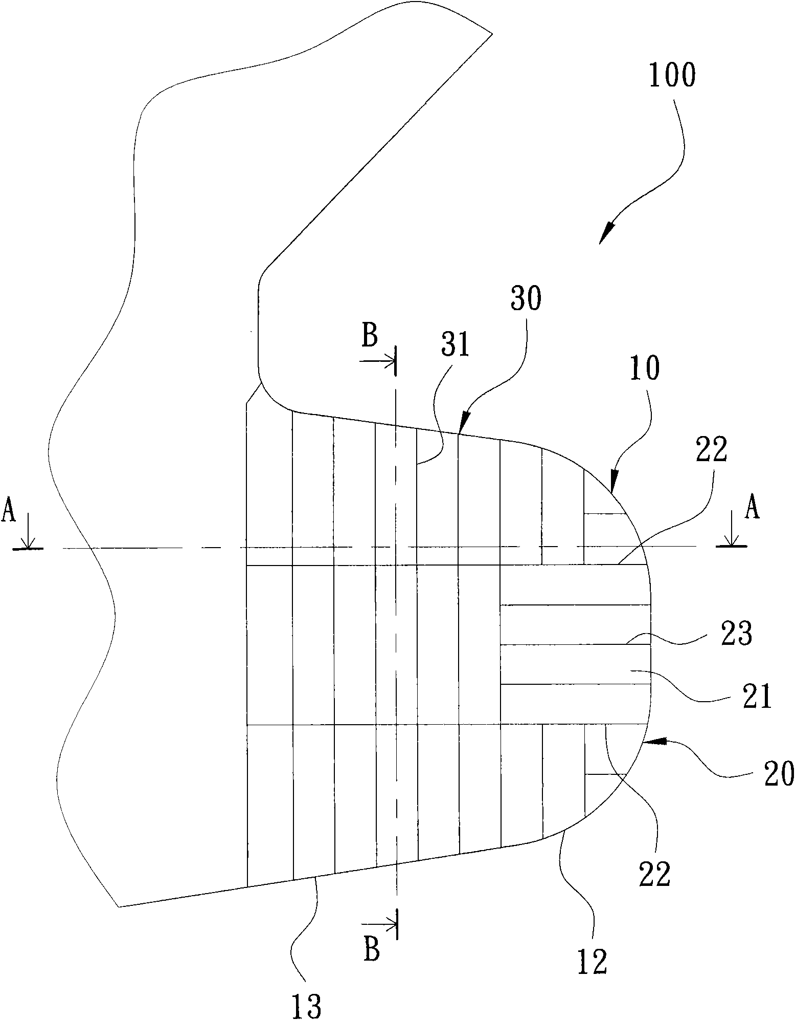 Side-bend energy absorbing buffer stem