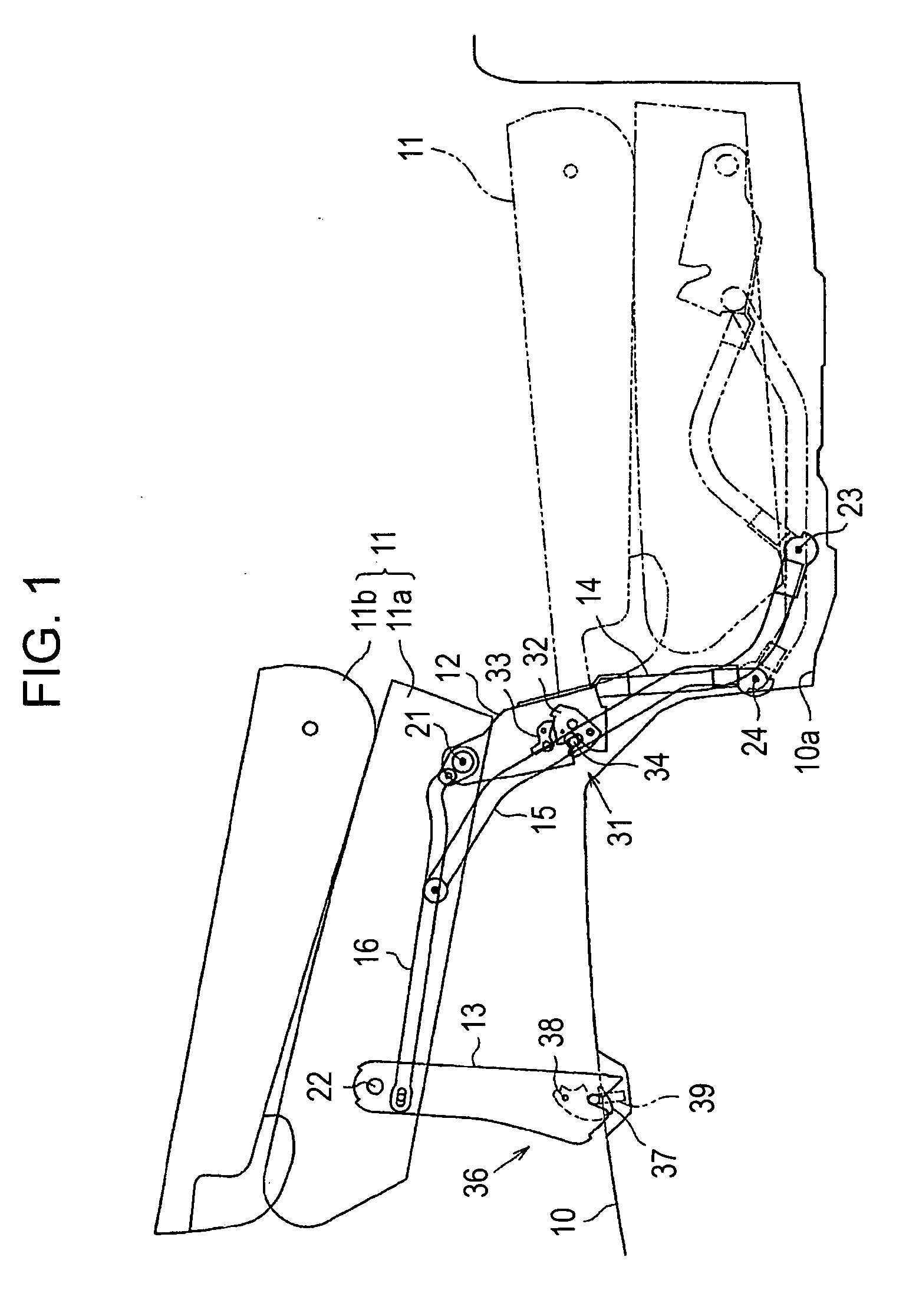 Retractable seat device