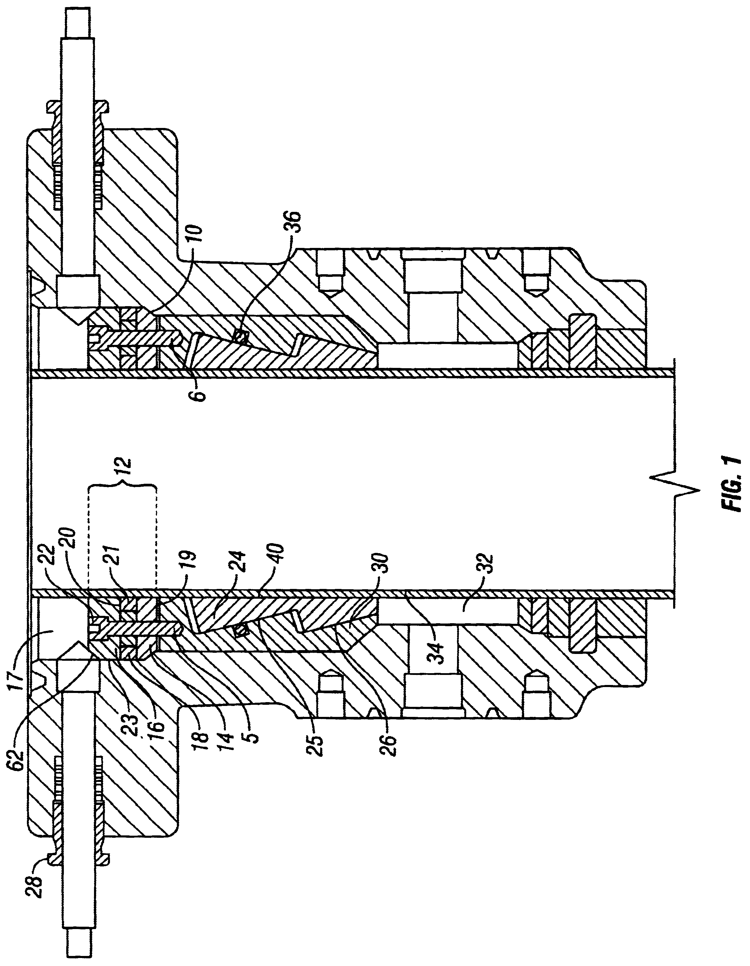 Slip type casing hanger with integral high pressure isolation plate