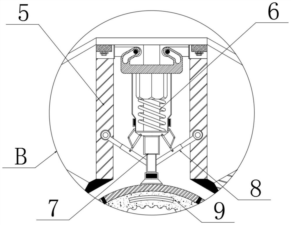 Energy-saving wall bushing pre-embedding device used in high-voltage electric appliance