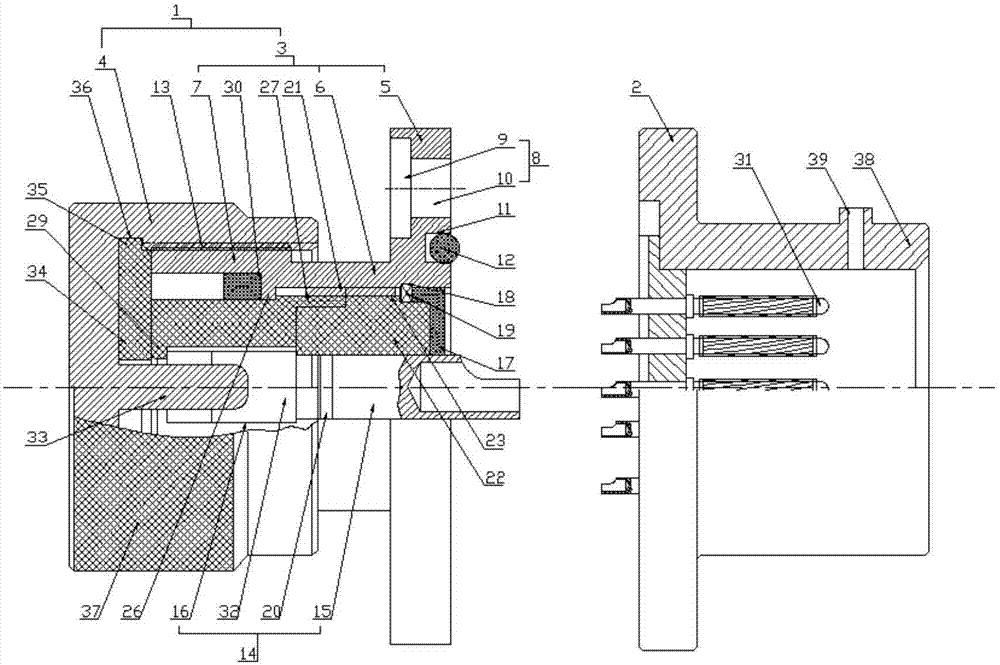 Anti-compression air-tight seal aviation electric connector