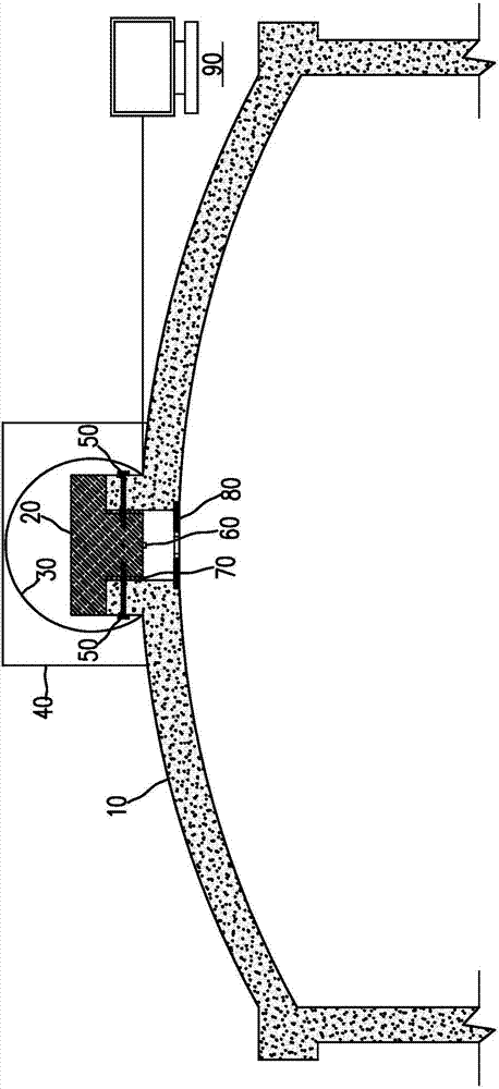 Anti-explosion pressure release device of reinforced concrete safety shell of nuclear power plant