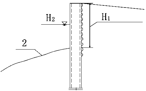 Row-frame-type hydrophilic platform cylinder vertical retaining wall seawall structure