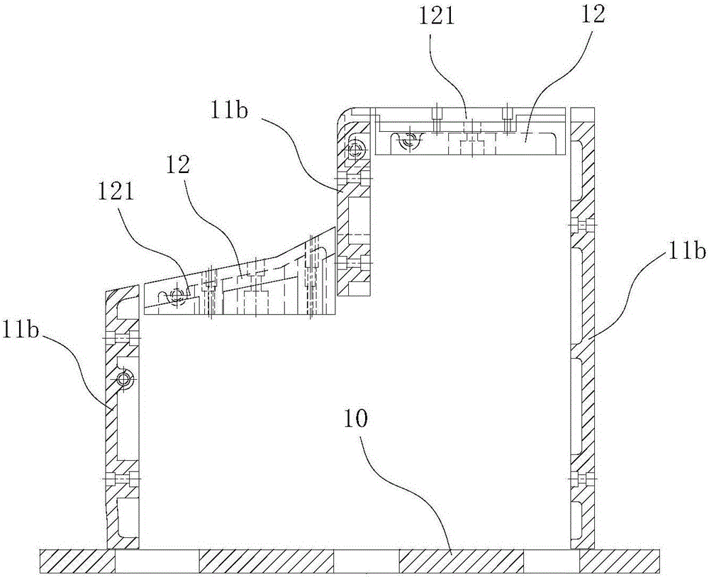 Foaming and expanding-shrinking mold for box body