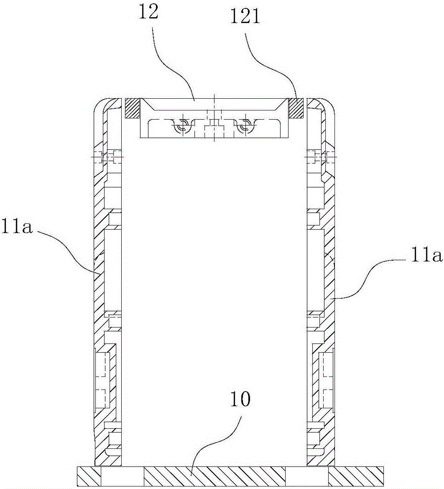 Foaming and expanding-shrinking mold for box body