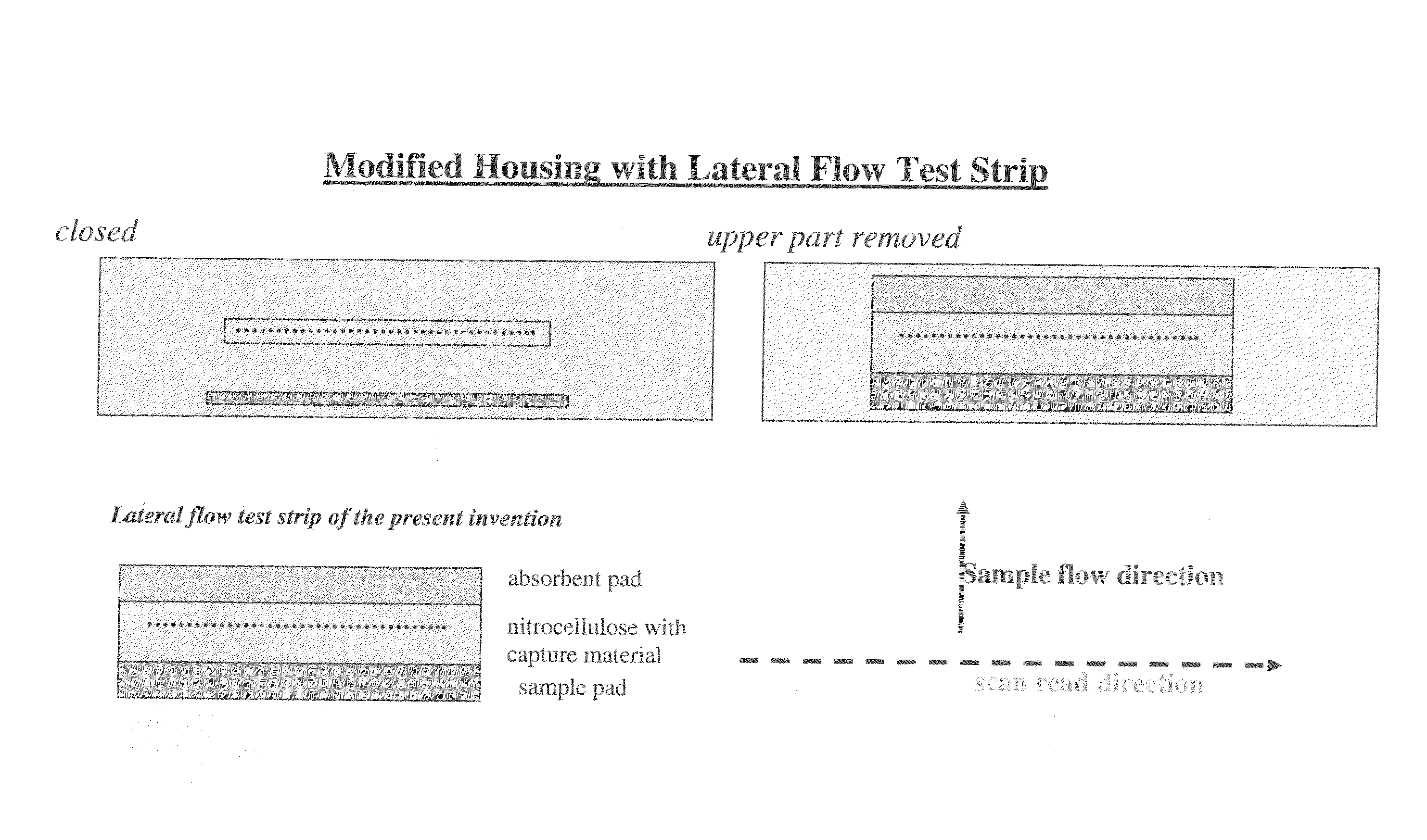 Lateral flow assay device with multiple equidistant capture zones