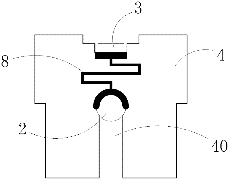 Communication cavity device and elliptic function low-pass filter path