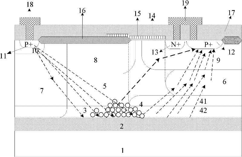 Silicon-on-insulator N-type transverse insulated gate bipolar transistor and preparation method thereof