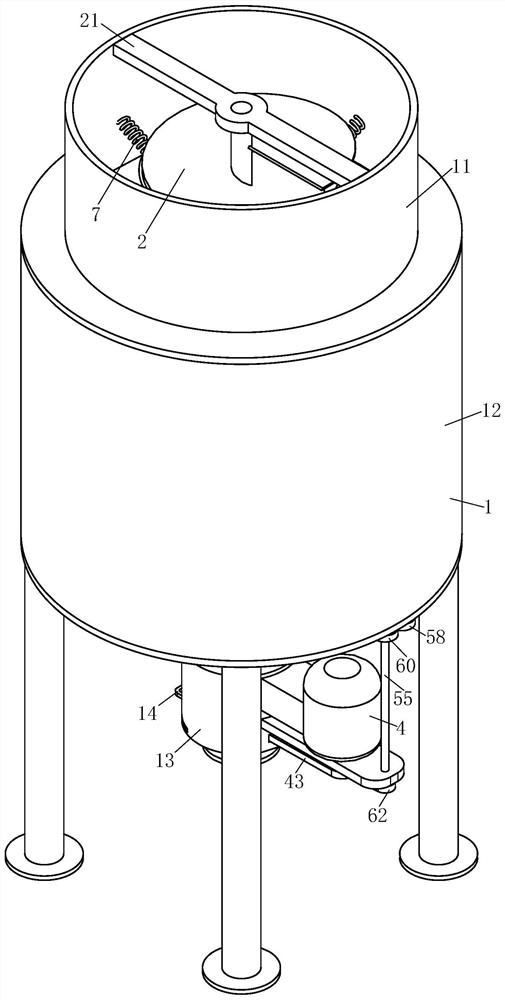 Vertical circulating concrete stirrer