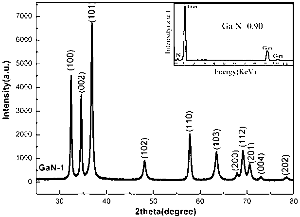 Preparation method for GaN nanostructure with adjustable Ga vacancy