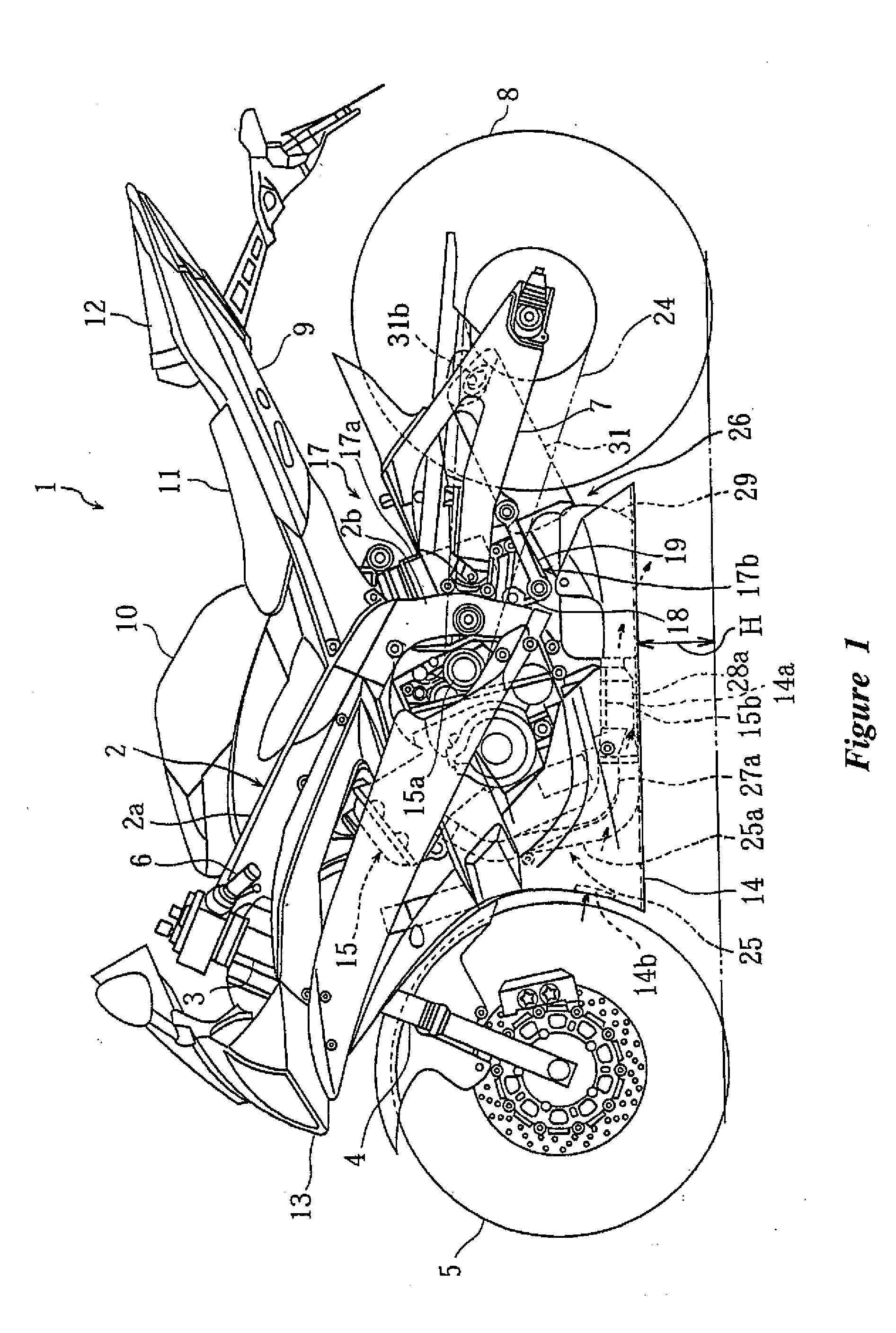 Motorcycle exhaust system