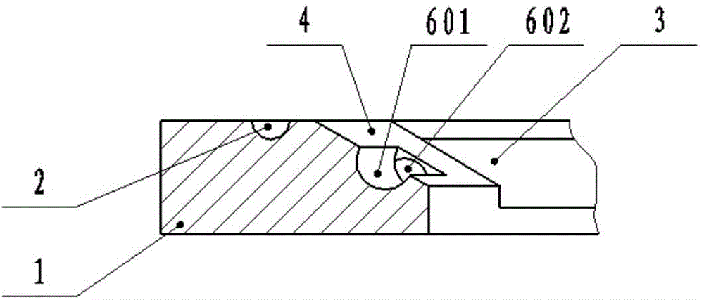 Municipal pipeline well mouth body provided with fluorophors