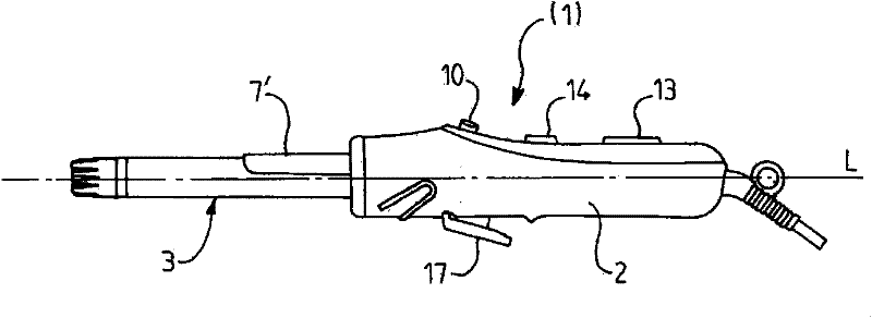 Hairdressing appliance with motorised mandrel