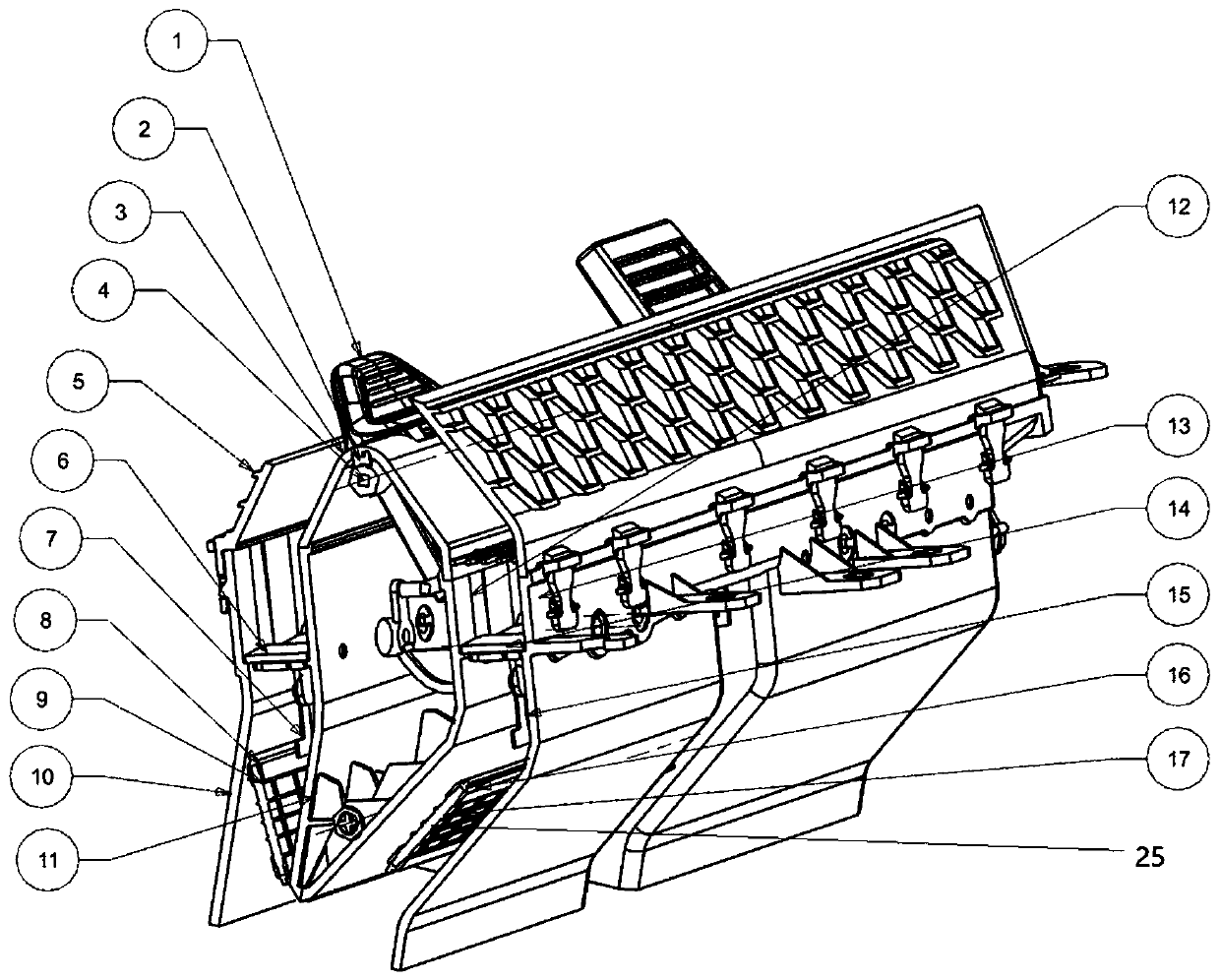 Asynchronous double-ventilation-door concealed air conditioner air outlet structure and motor vehicle