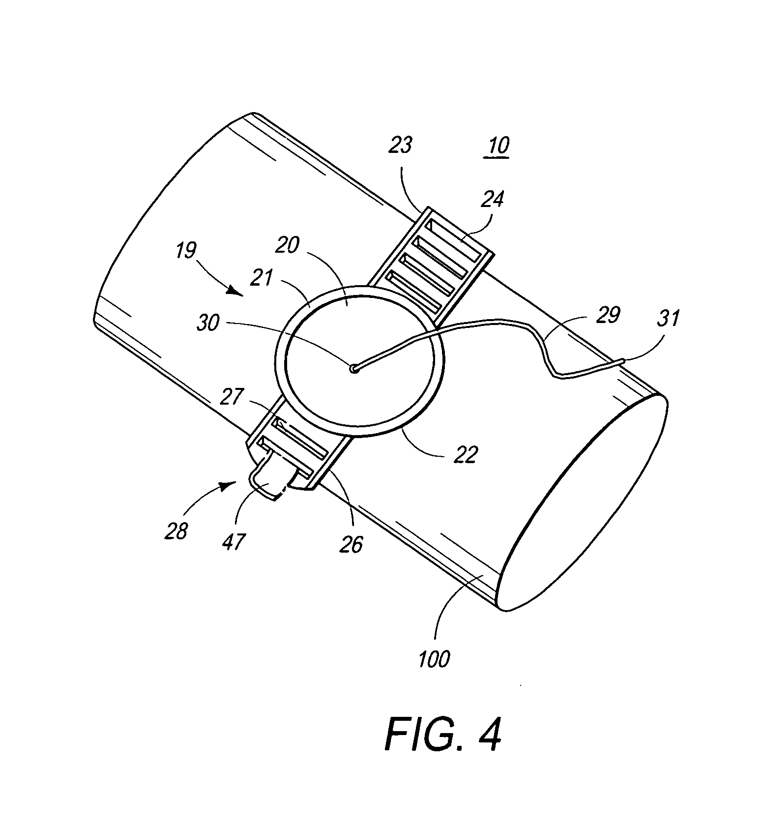 Line & pipe flexible temperature sensor assembly