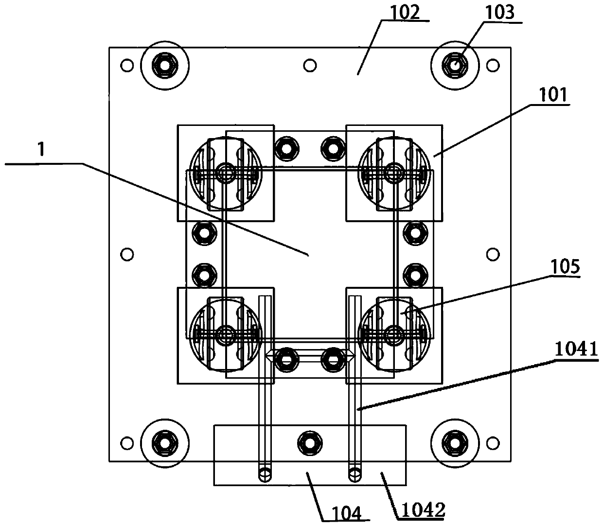 Cast-in-situ bridge formwork support system device and bridge cast-in-situ construction method