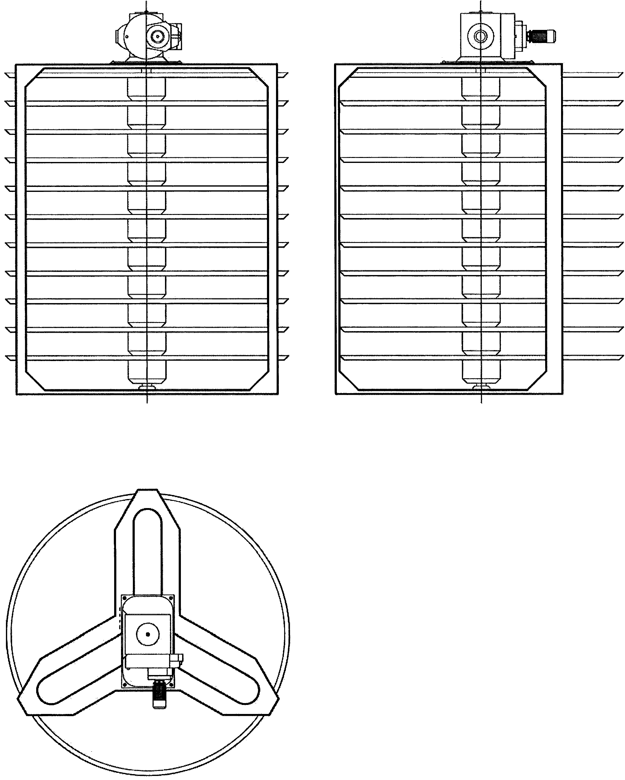 Improved multi-layer flat unit combined settling pond process