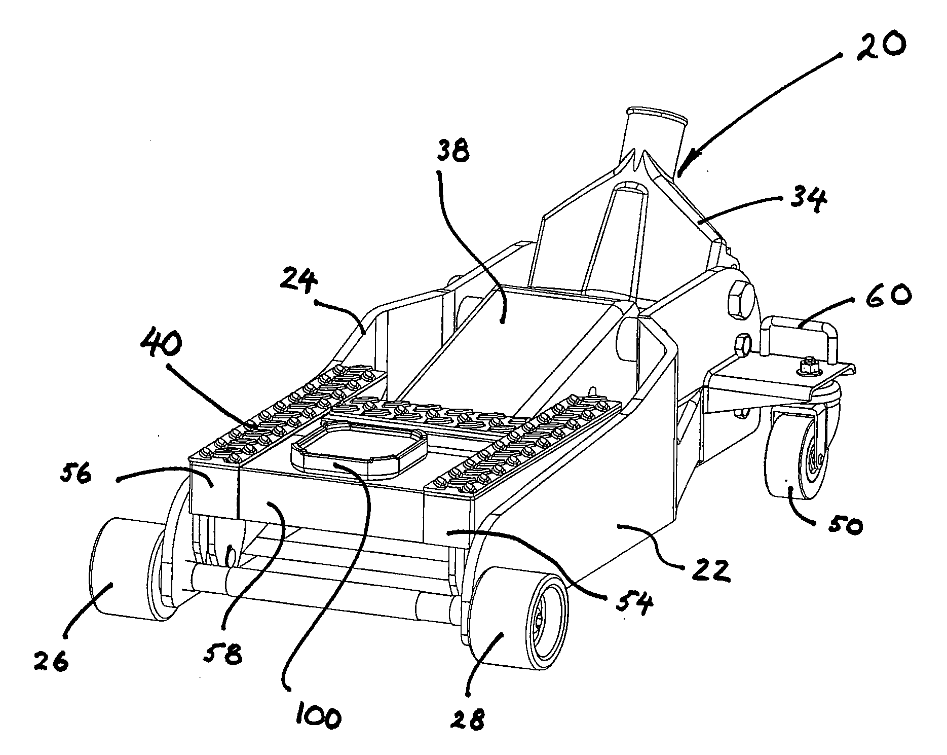 Jack with selectively interchangeable components