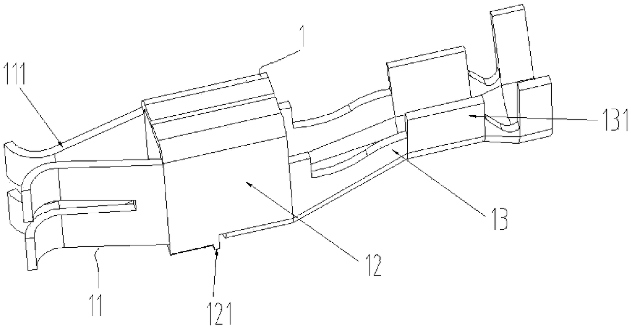 An automobile composite envelope terminal