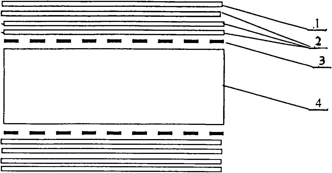 Bamboo and wood composite container bottom plate manufactured by one-step hot pressing and having high elastic modulus and manufacture method thereof