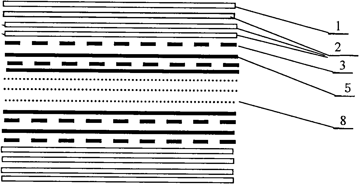 Bamboo and wood composite container bottom plate manufactured by one-step hot pressing and having high elastic modulus and manufacture method thereof