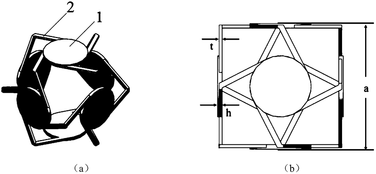 Low frequency broad-band gap 3D phonon crystal for vibration damping noise reduction