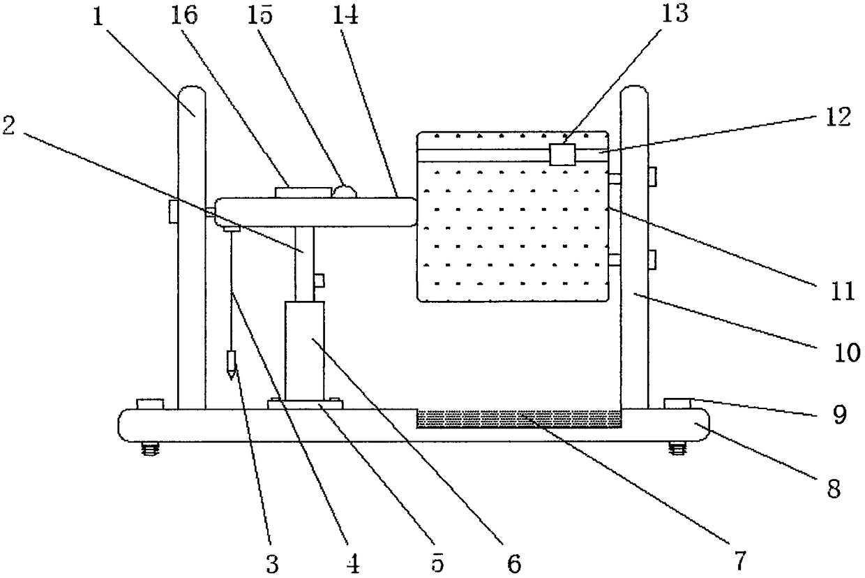 High school physics horizontal projectile motion demonstration device