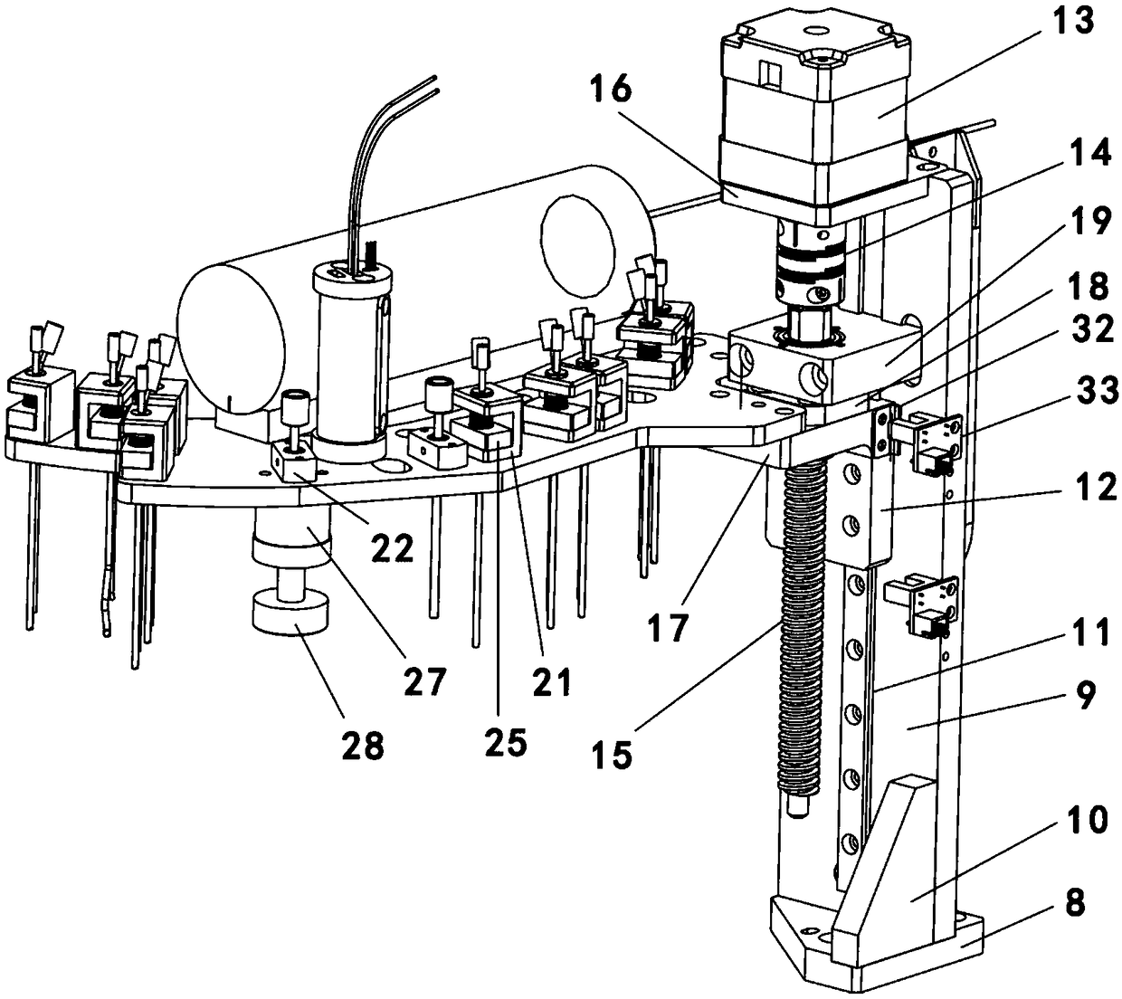 Magnetic separation device with cleaning tank