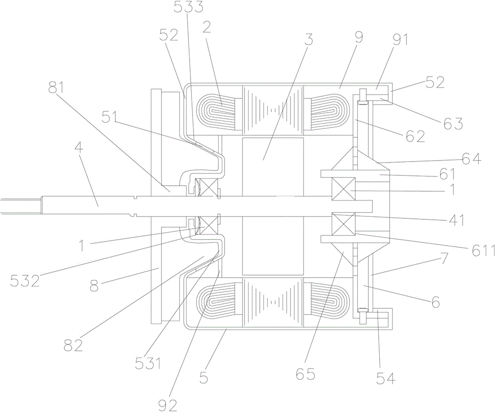 Quick heat radiation motor