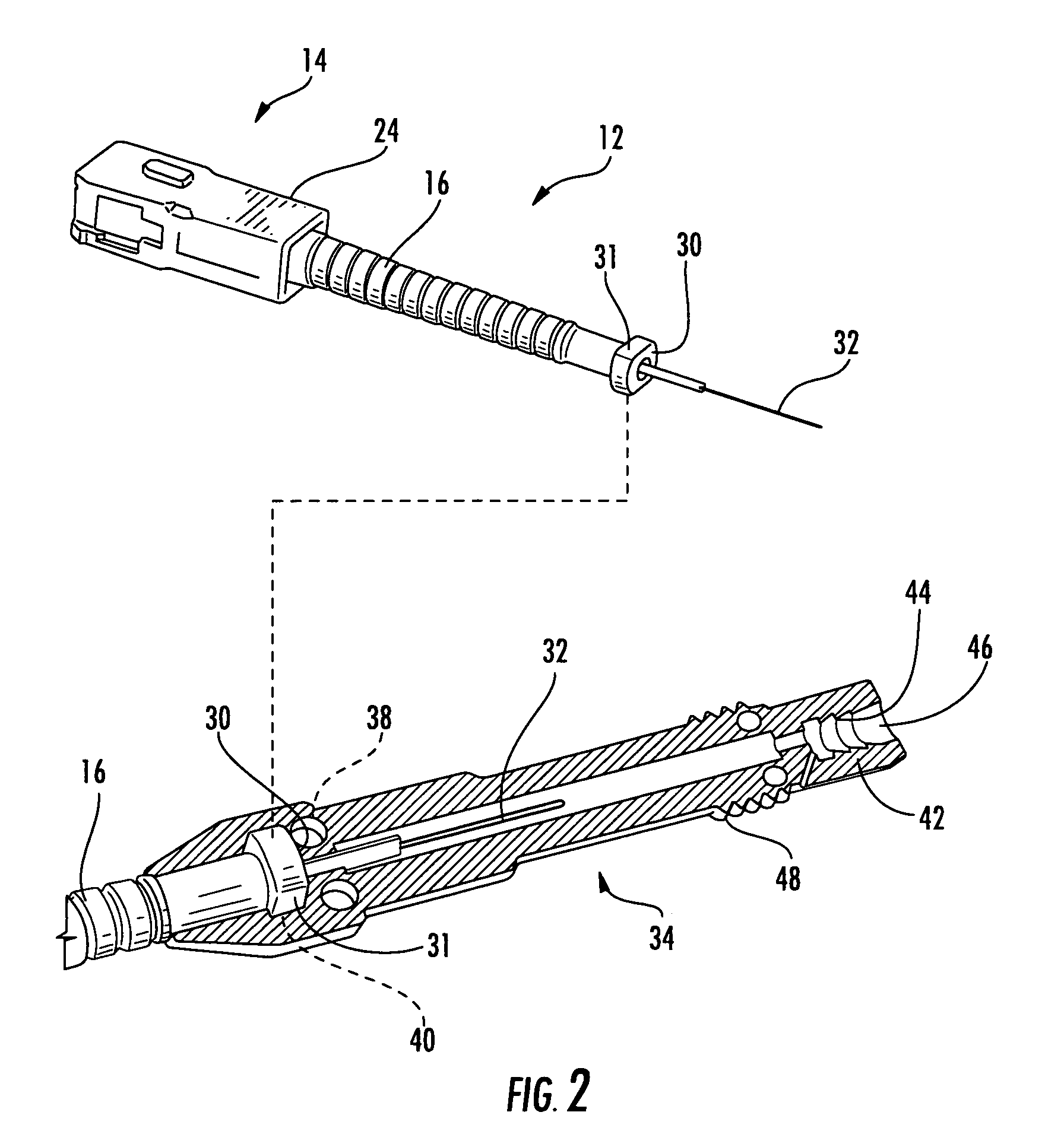 Fusion-splice fiber optic connectors and related tools