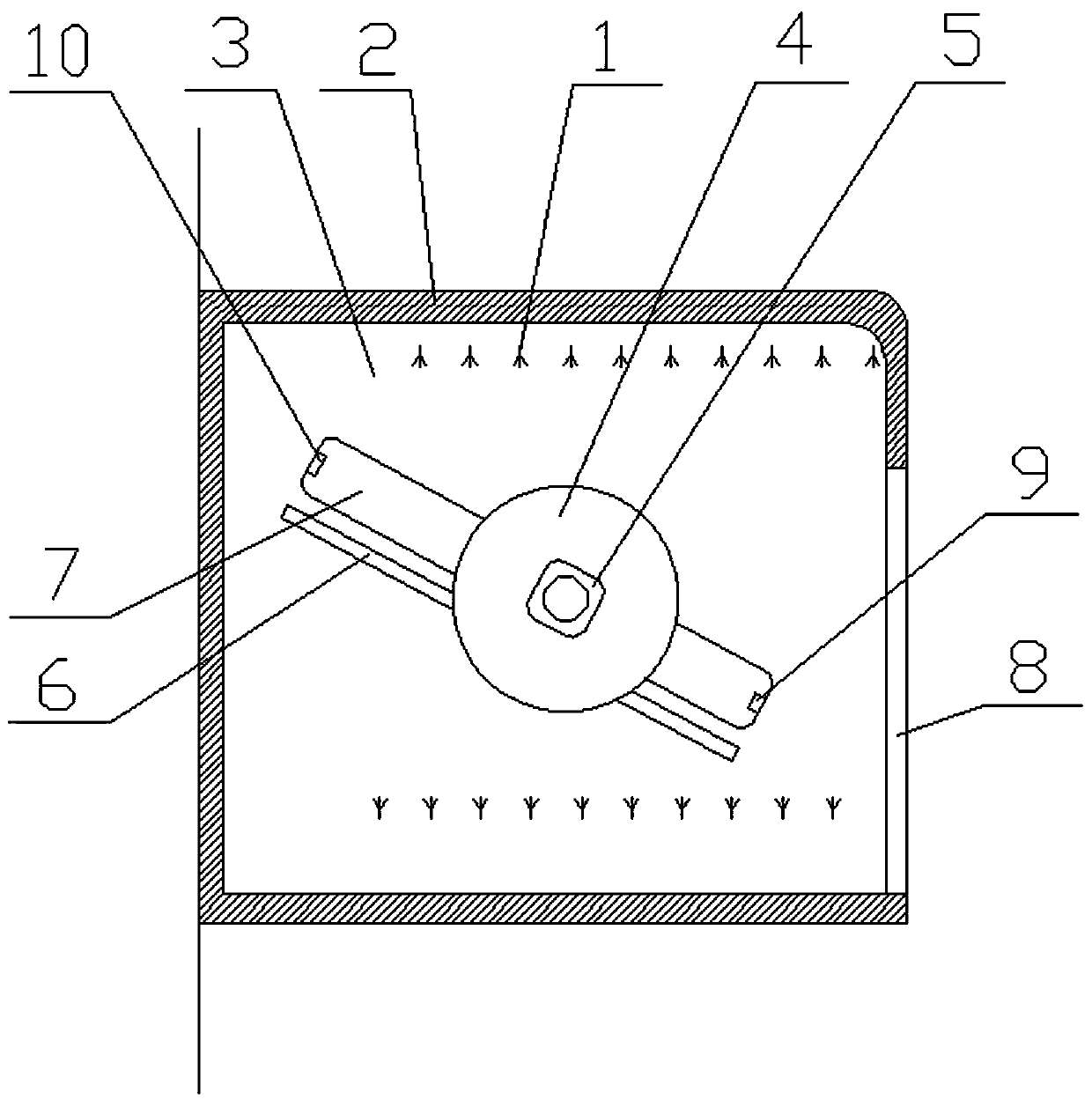 Medical surgical hand disinfector capable of realizing convenient elimination of disinfection dead angles